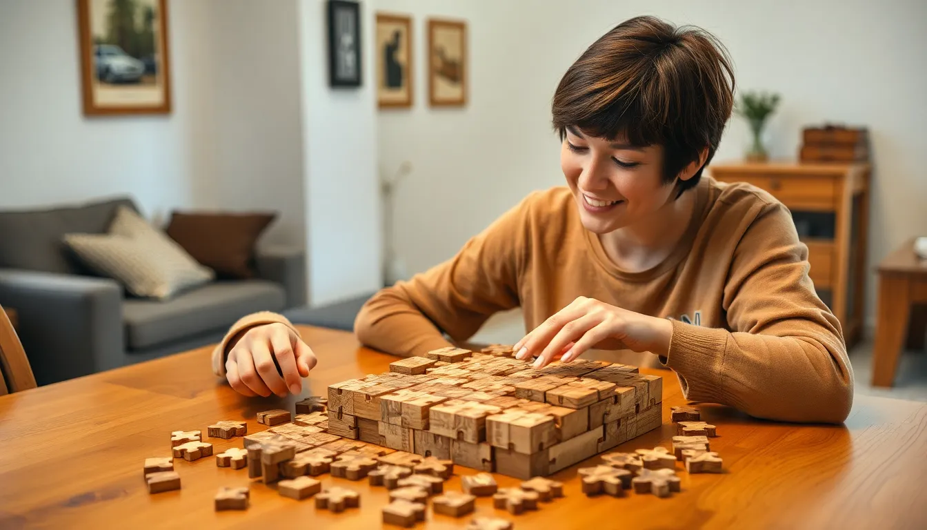 wooden brain teasers